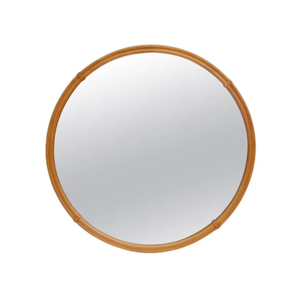 Natural Round Rattan Mirror Vietnam