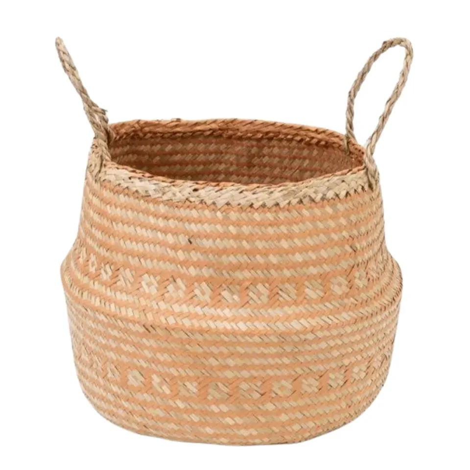 Natural Seagrass Belly Basket Short Lead Time