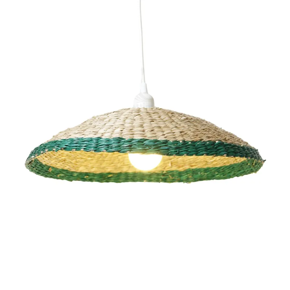 Natural Woven Seagrass Lampshade Private Label