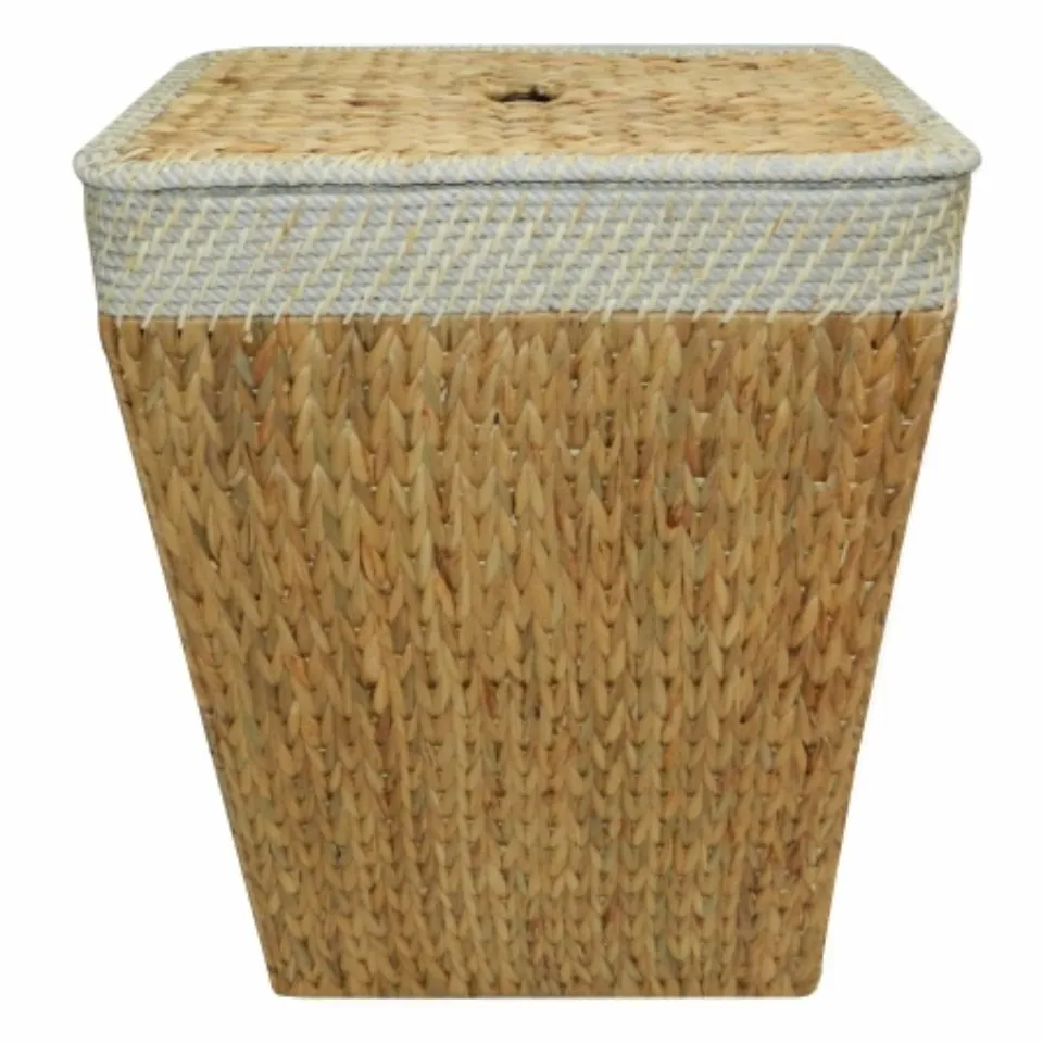 Natural Woven Water Hyacinth Laundry Baskets Manufacturer