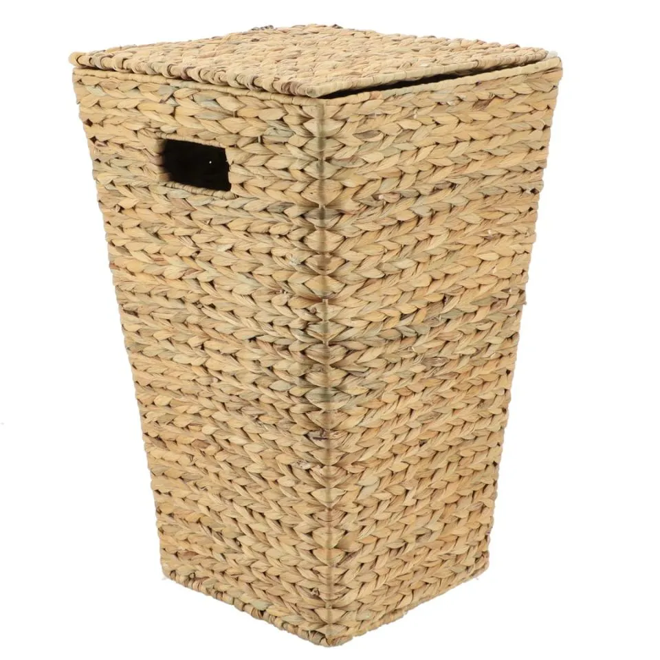 Natural Woven Water Hyacinth Laundry Baskets Vietnam