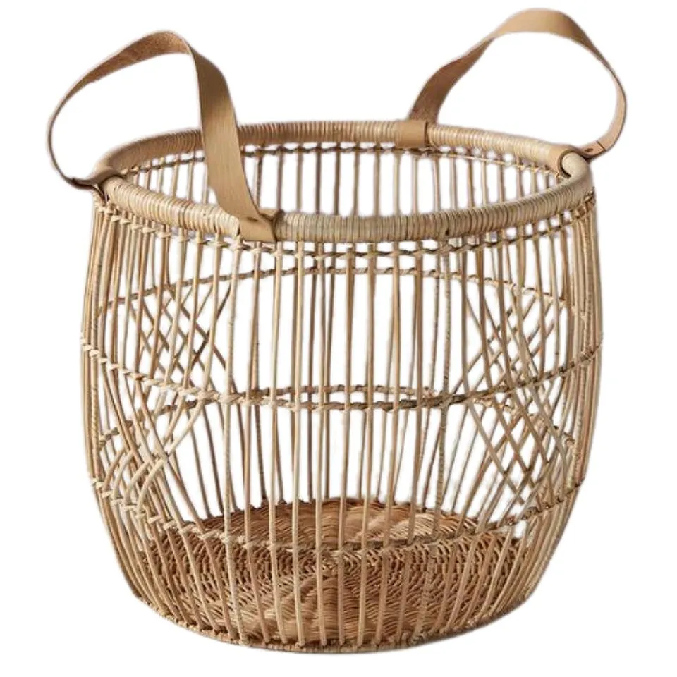 Open Weave Rattan Laundry Basket Manufacturer