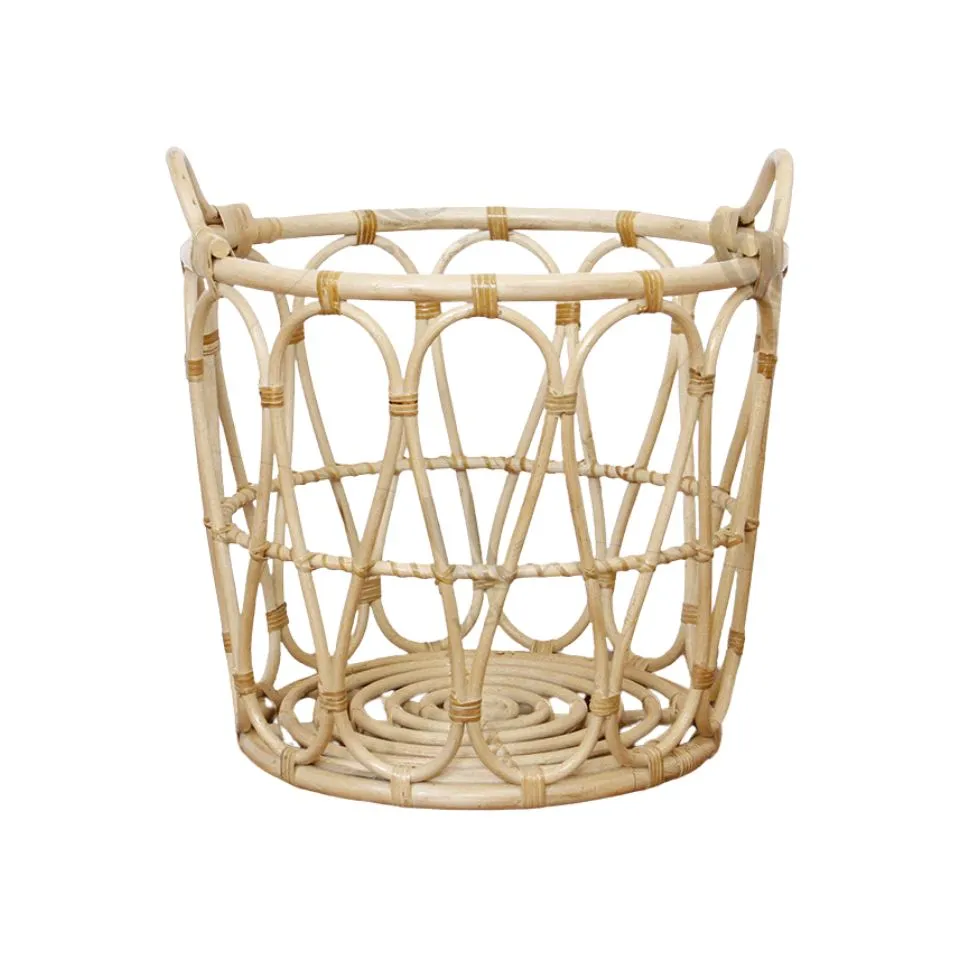 Open Weave Rattan Laundry Basket Custom