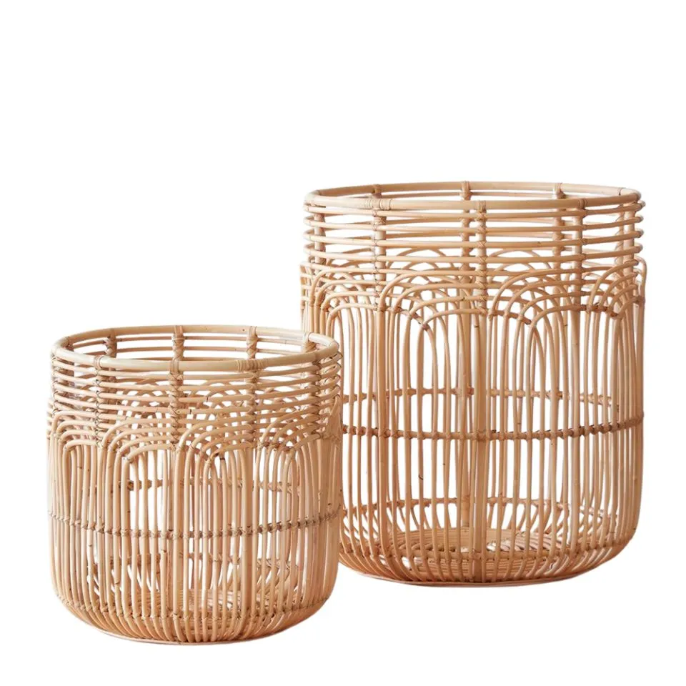 Open Weave Rattan Laundry Basket Short Lead Time