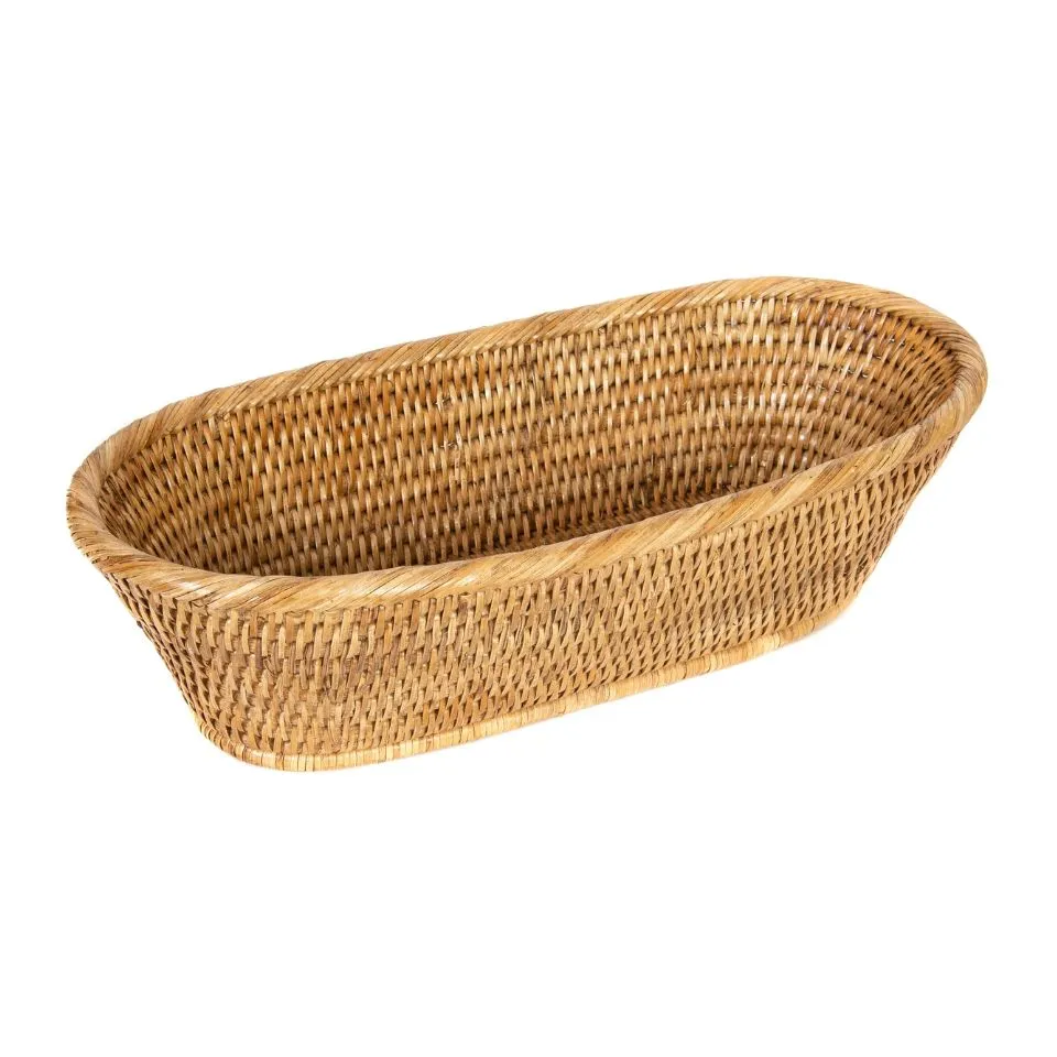 Oval Rattan Bread Basket Custom