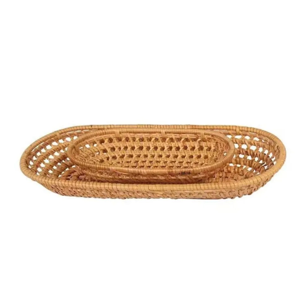Oval Rattan Bread Basket Private Label