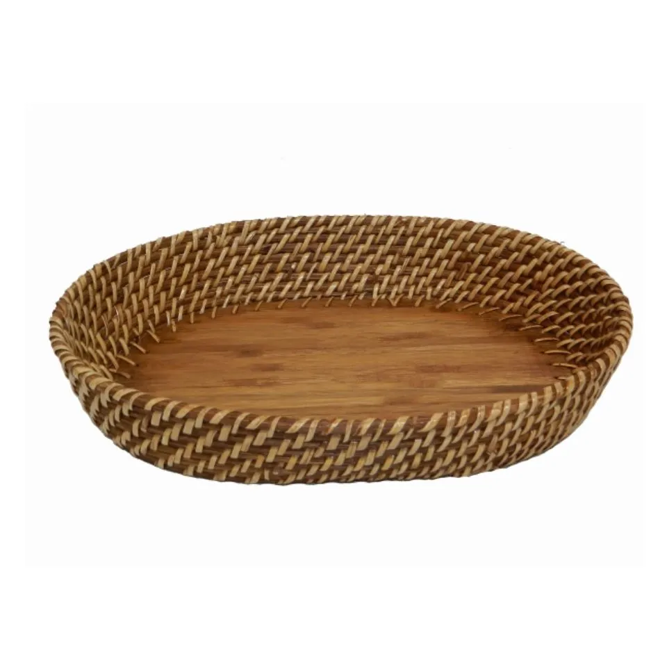 Oval Rattan Bread Basket Low Moq