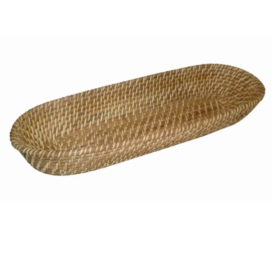 Oval Rattan Bread Basket Hight Quality