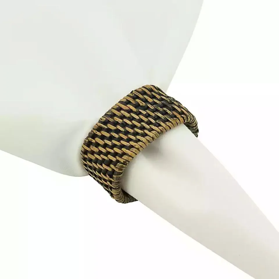 Oval Rattan Napkin Rings Short Lead Time
