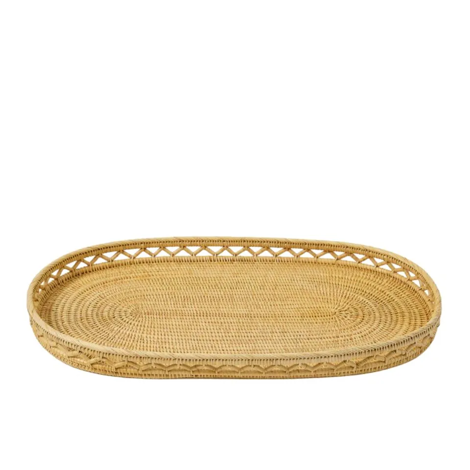Oval Rattan Serving Tray OEM