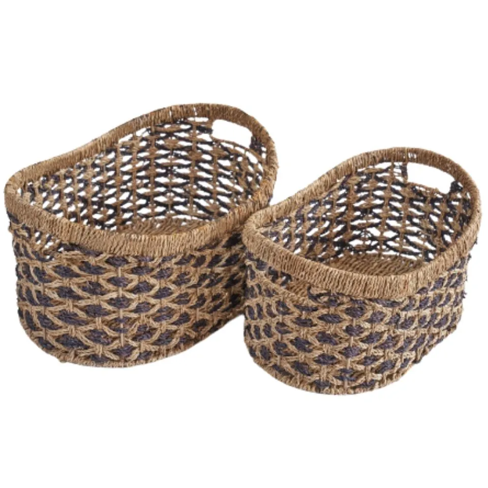 Oval Seagrass Storage Basket Low Moq