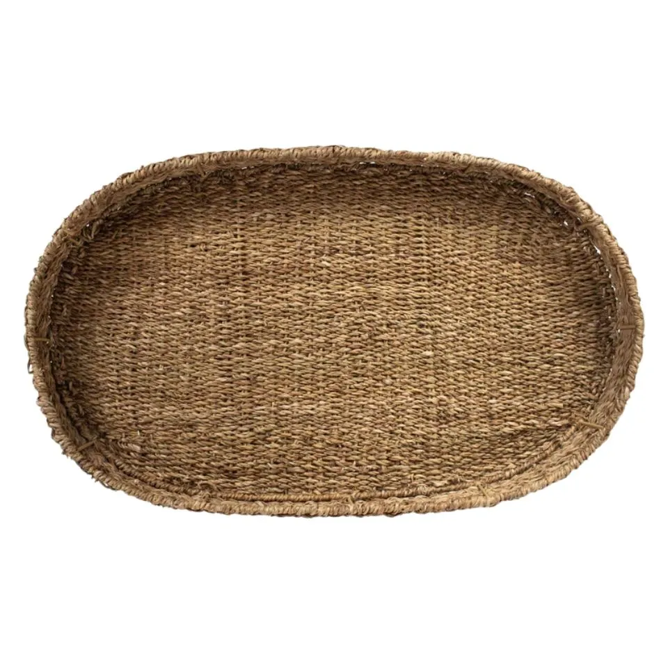Oval Seagrass Serving Tray Low Moq