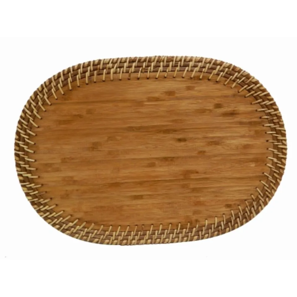 Oval Woven Rattan Placemats Manufacturing Manufacturer