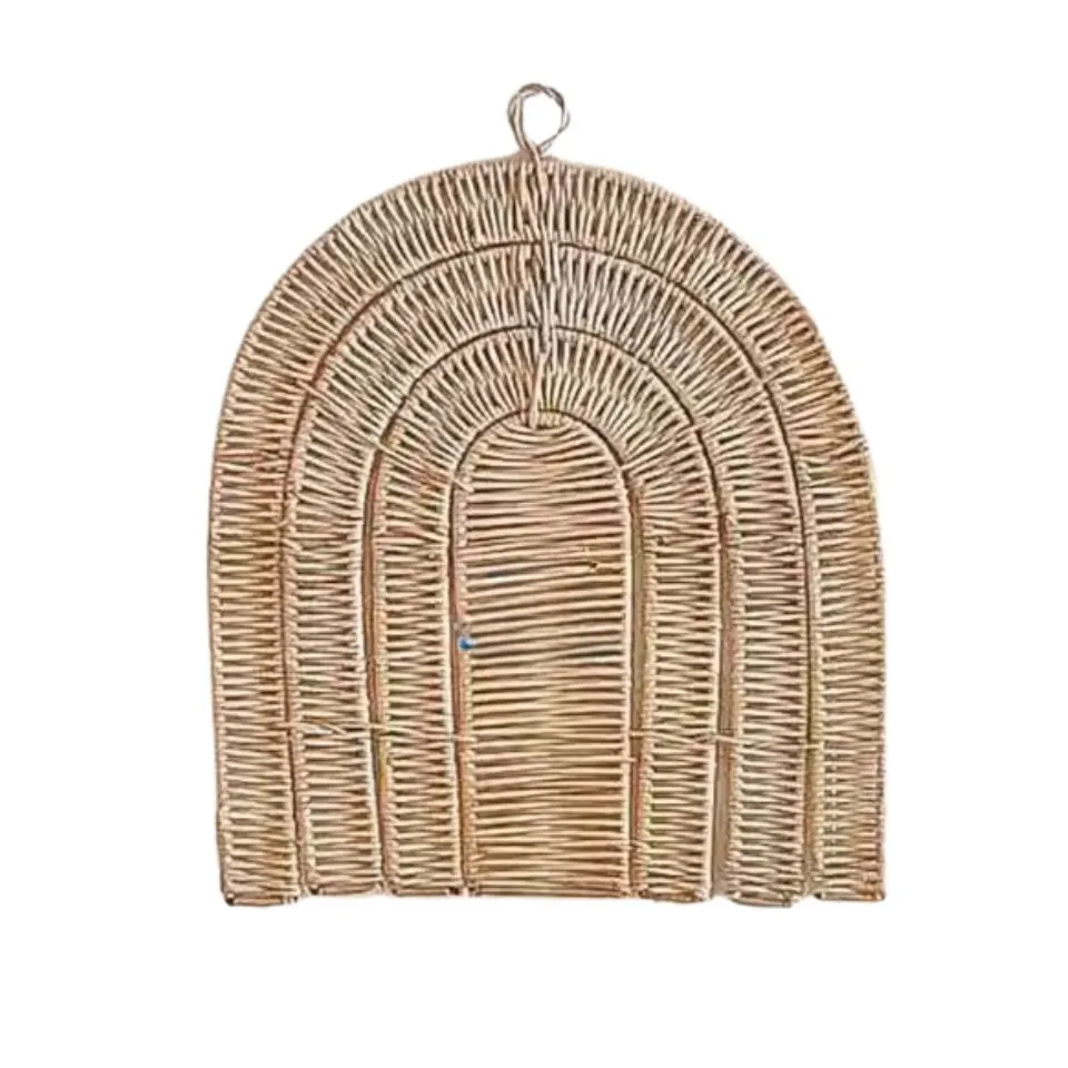 Rainbow Shaped Rattan Wall Decor Short Lead Time