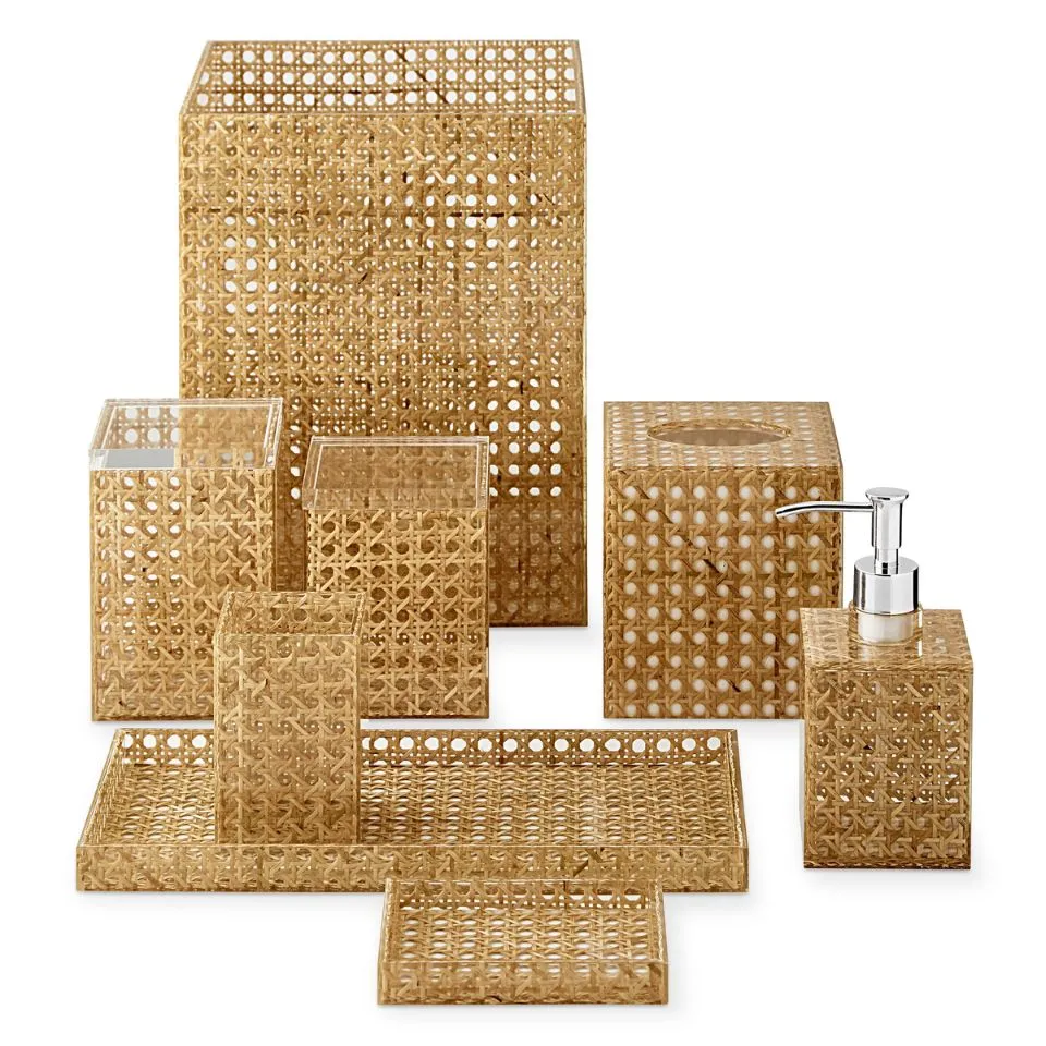 Rattan Bathroom Set OEM