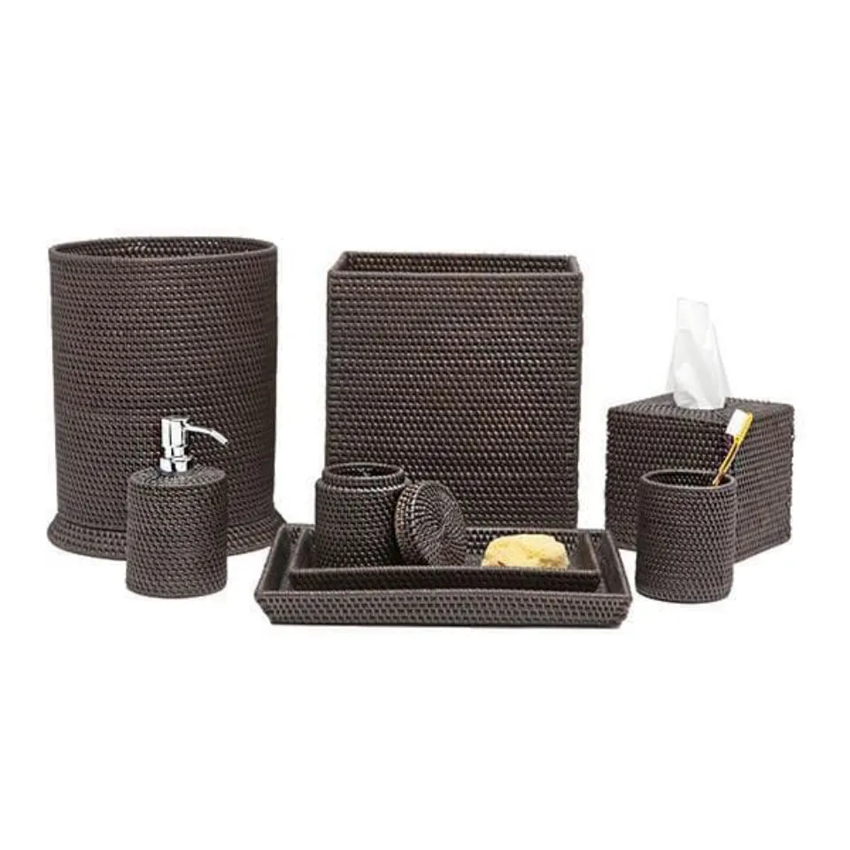 Rattan Bathroom Set Custom