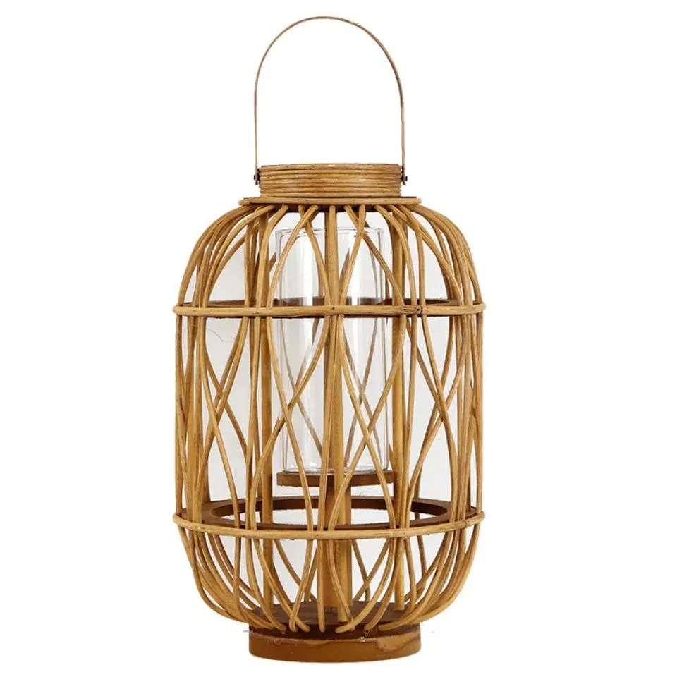Rattan Candle Lanterns Private Label