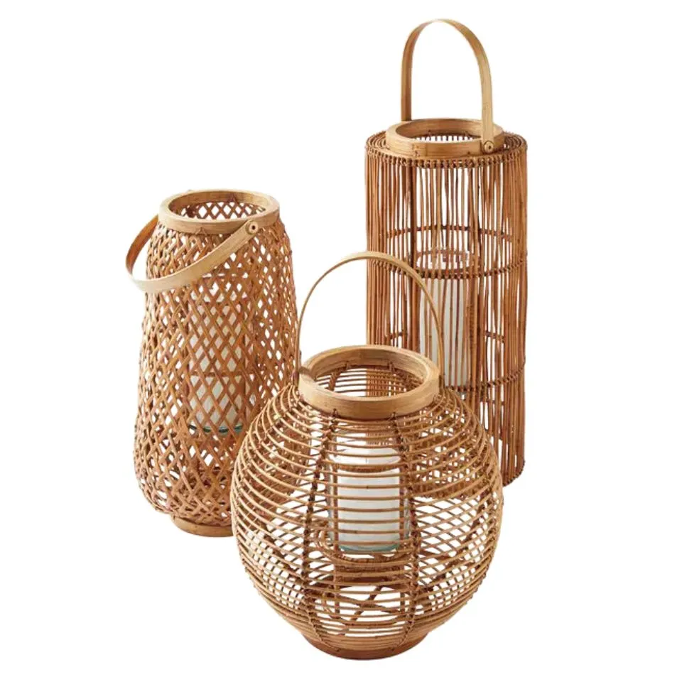 Rattan Candle Lanterns Short Lead Time