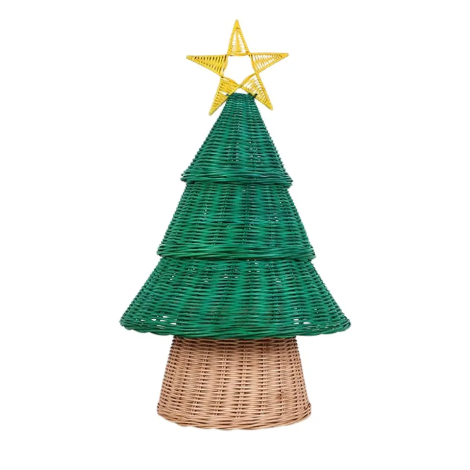 Rattan Christmas Tree Table Decor Manufacturer