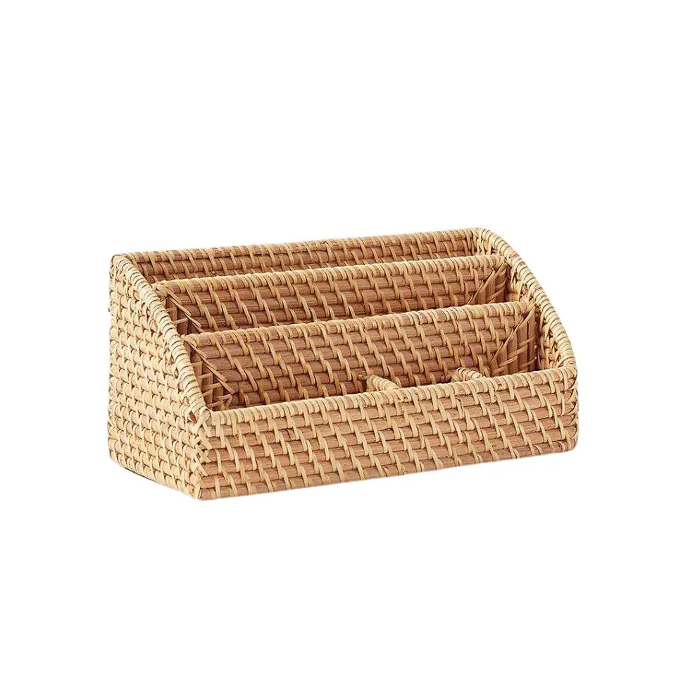 Rattan Desk Organizer Private Label