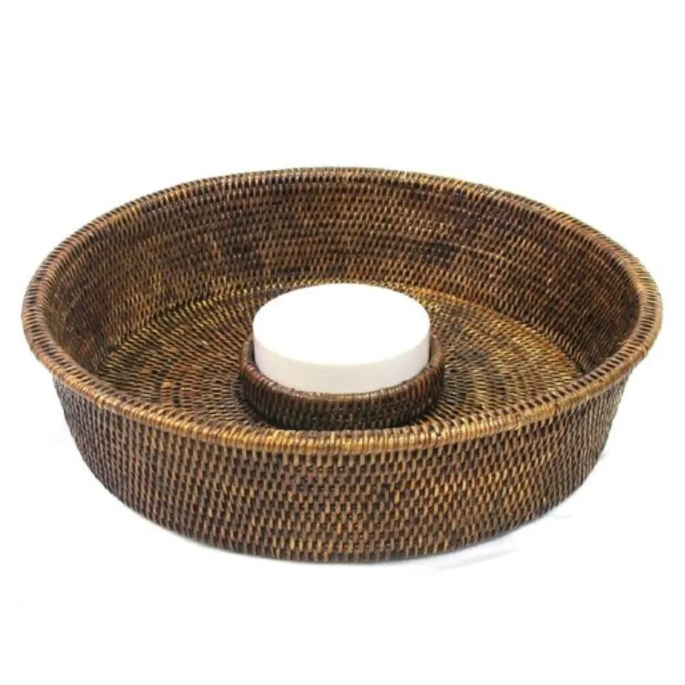 Rattan Dip And Chip Tray Custom