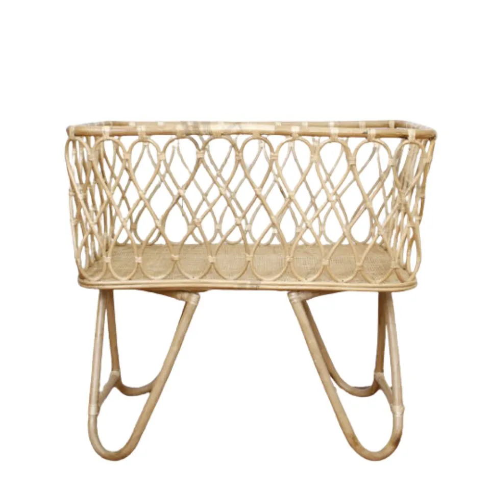 Rattan Doll Crib Handicraft