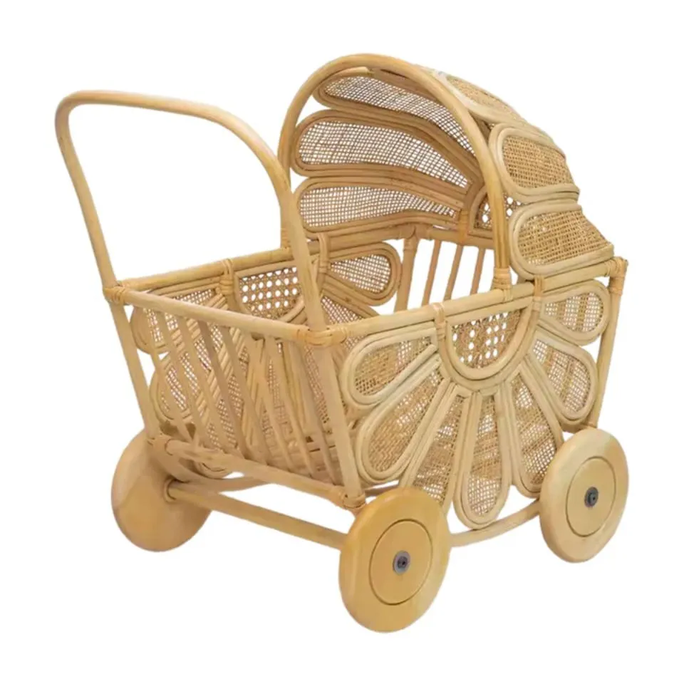 Rattan Doll Stroller Short Lead Time