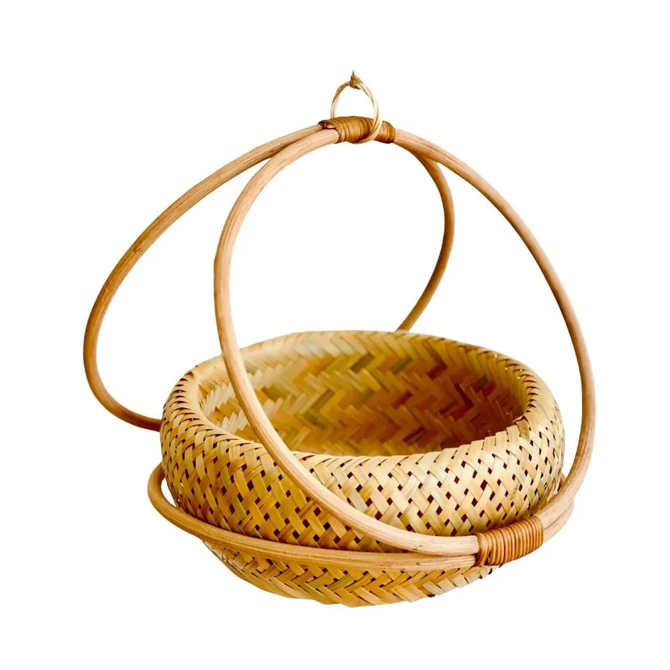Rattan Hanging Planter Low Moq