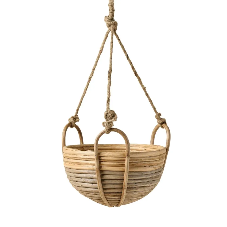 Rattan Hanging Planter Handicraft