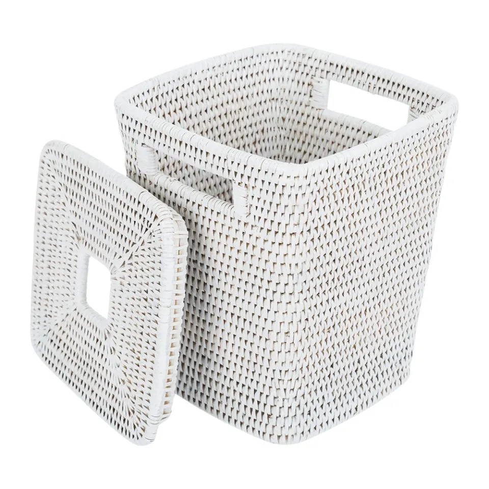 Rattan Laundry Basket With Handle Handicraft