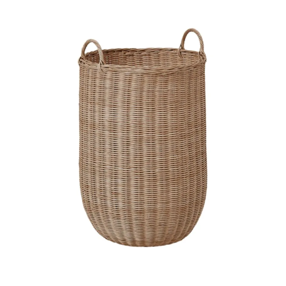 Rattan Laundry Basket With Handle Custom