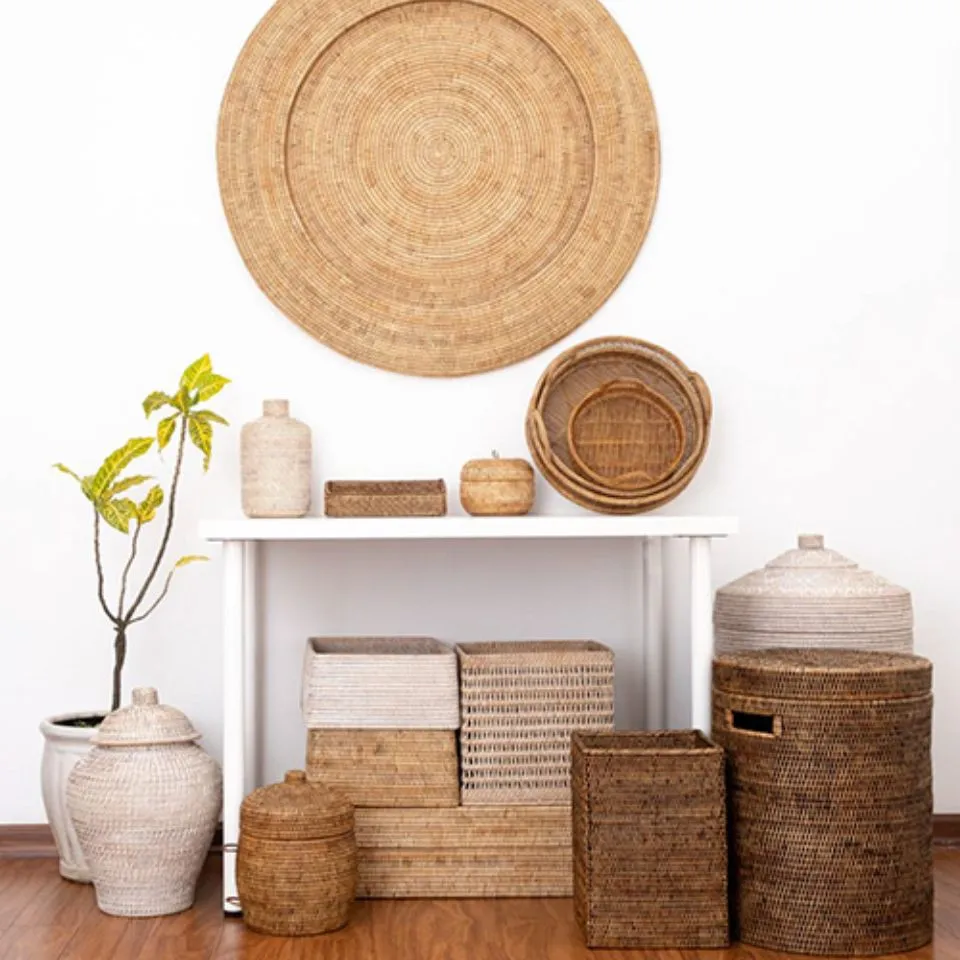 Complete Rattan Storage Collection – EHM Vietnam