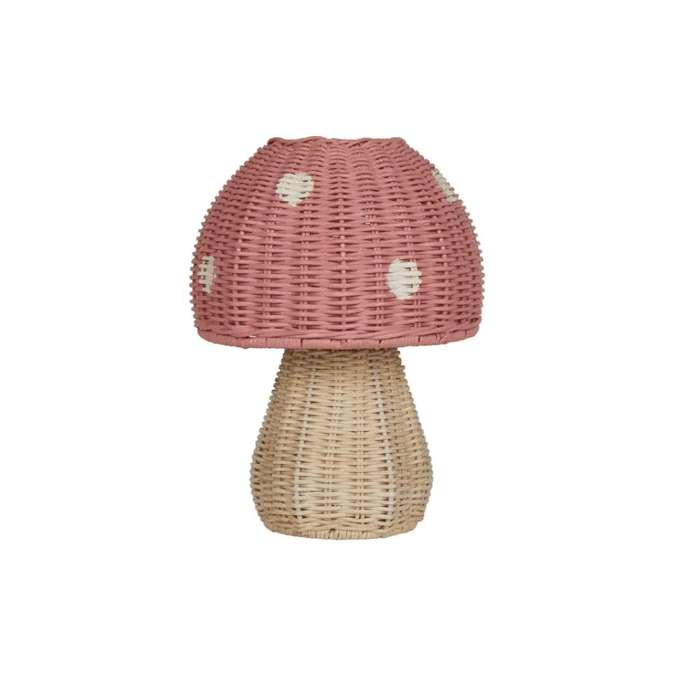 Rattan Mushroom Table Decor Short Lead Time