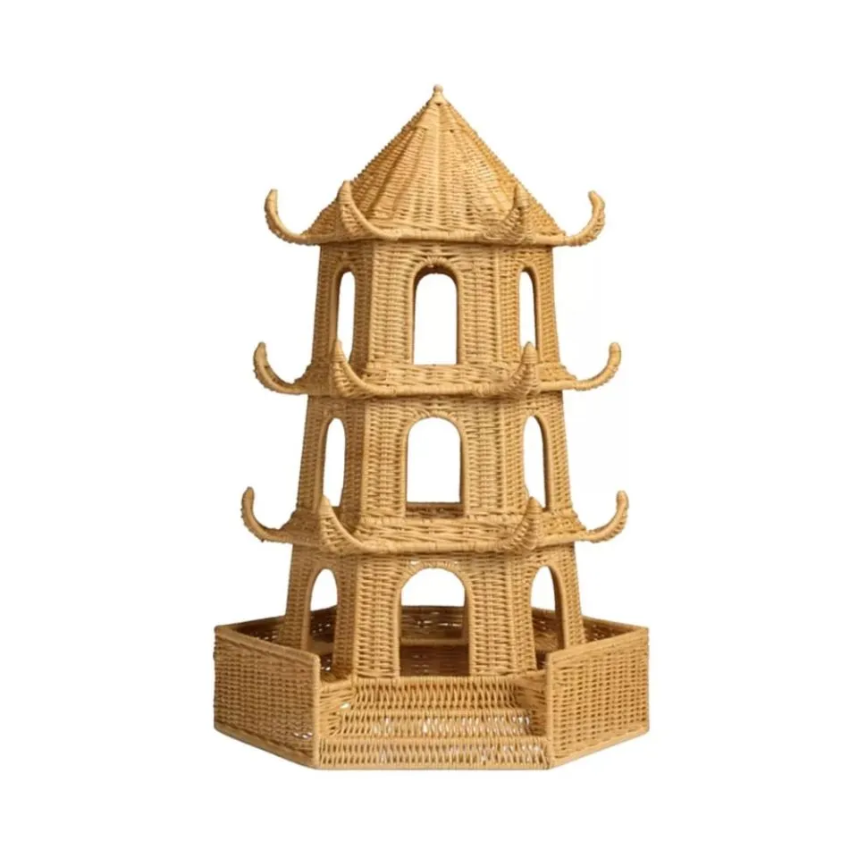 Rattan Pagoda Table Decor Vietnam