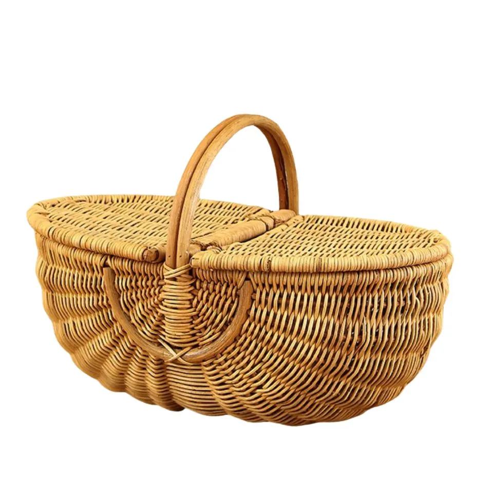 Rattan Picnic Basket Low Moq