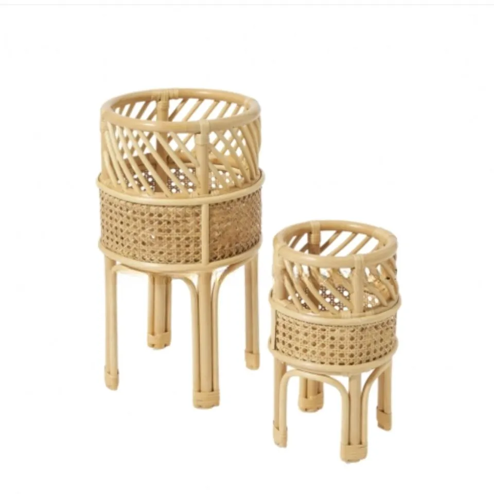 Rattan Plant Stand Handicraft