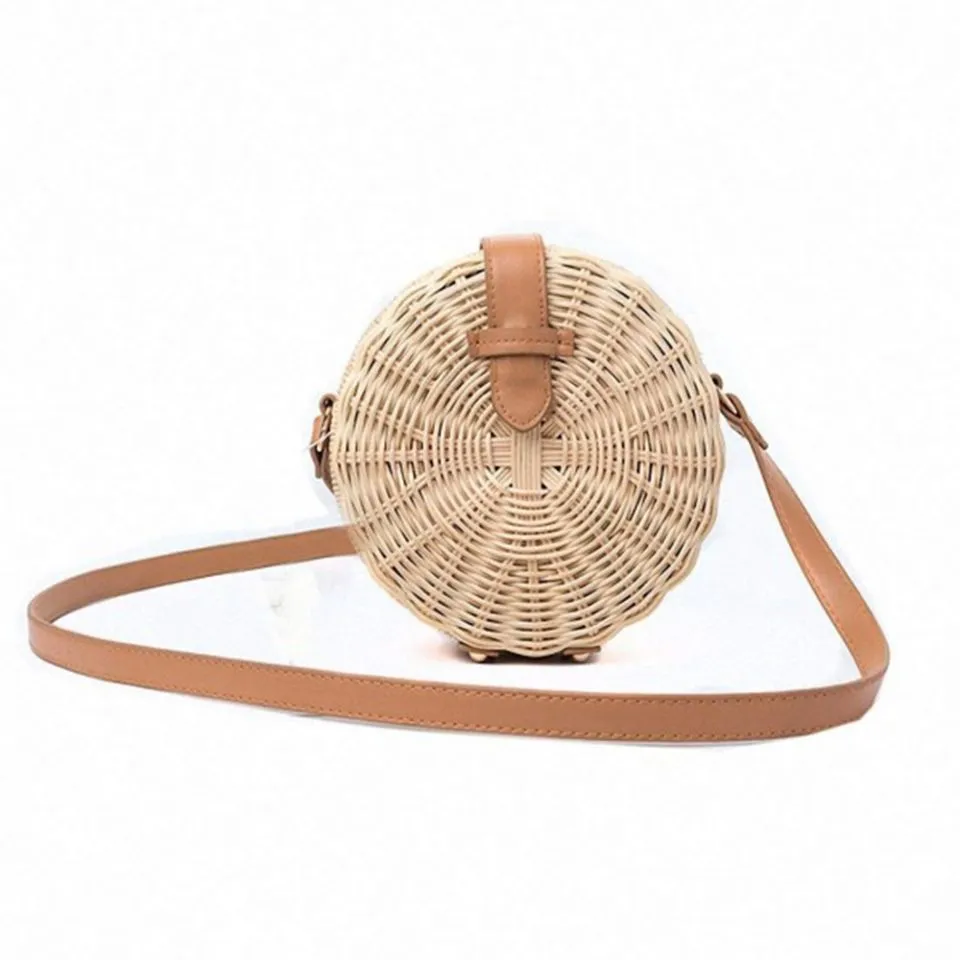 Handmade Rattan Round Bag Low Moq