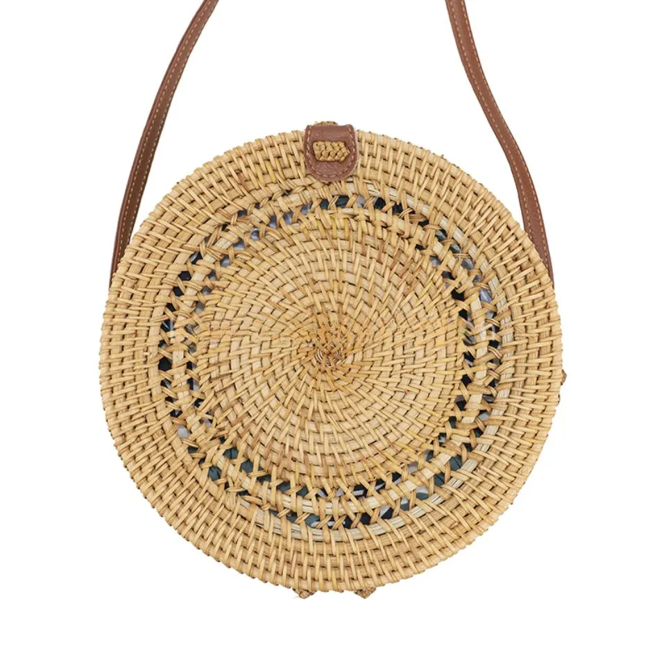 Handmade Rattan Round Bag OEM