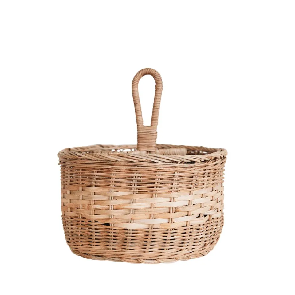 Rattan Round Flatware Caddy Vietnam