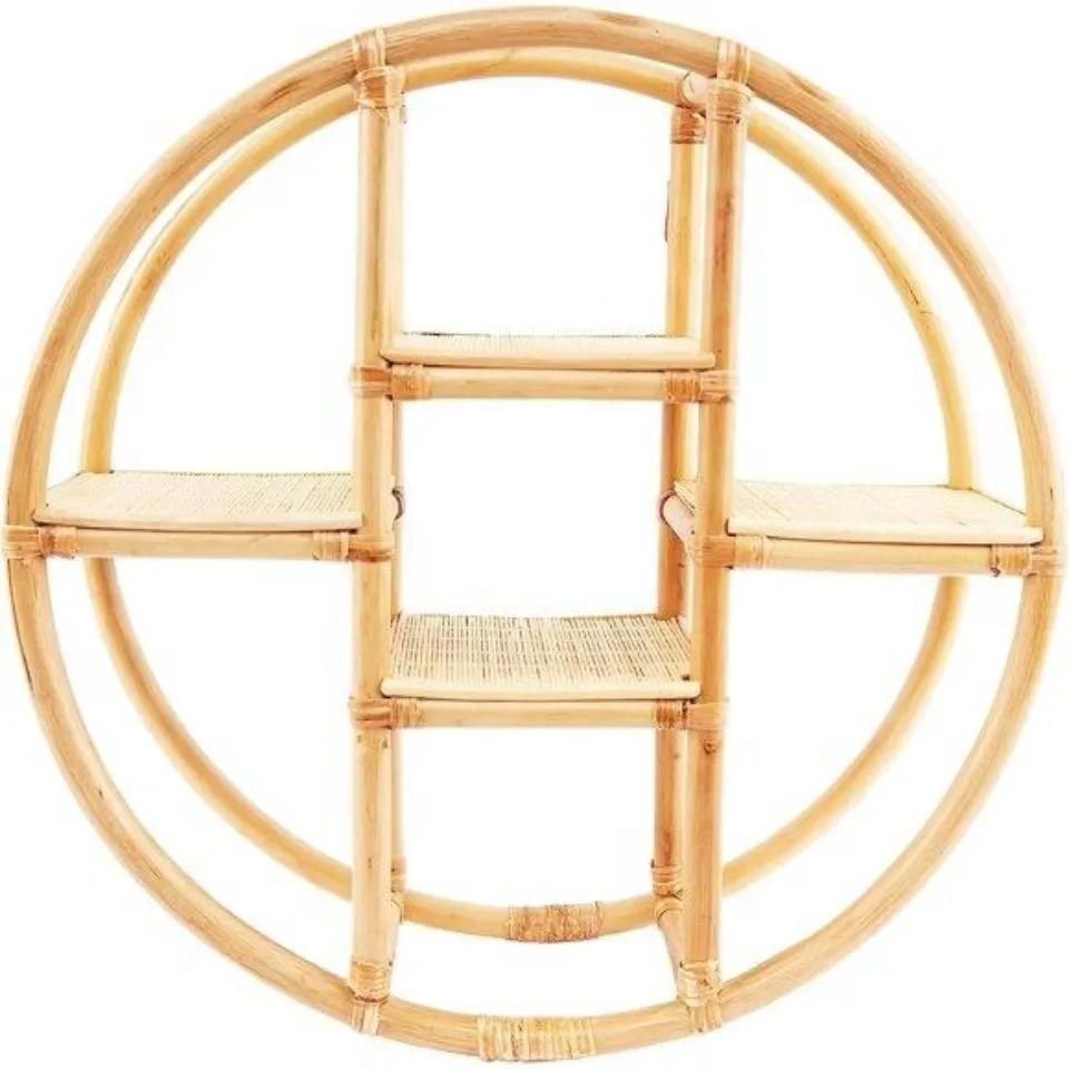 Rattan Round Wall Shelf Low Moq