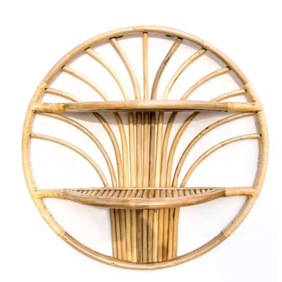 Rattan Round Wall Shelf Short Lead Time