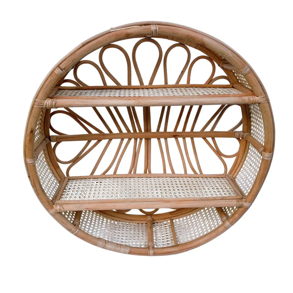 Rattan Round Wall Shelf Manufacturer