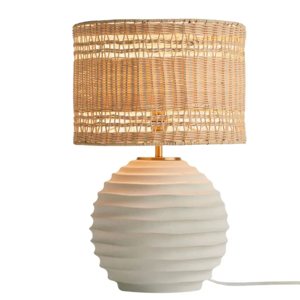 Rattan Shade Table Lamp OEM