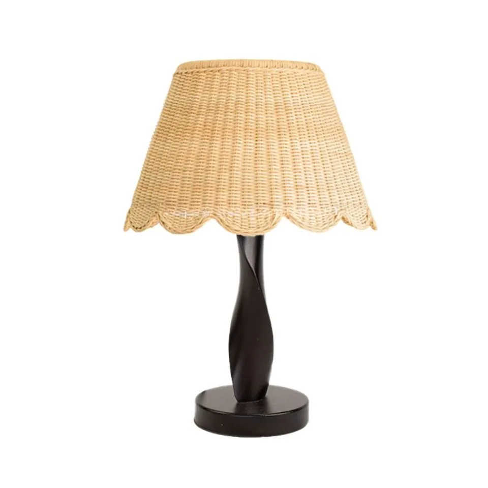 Rattan Shade Table Lamp Hight Quality