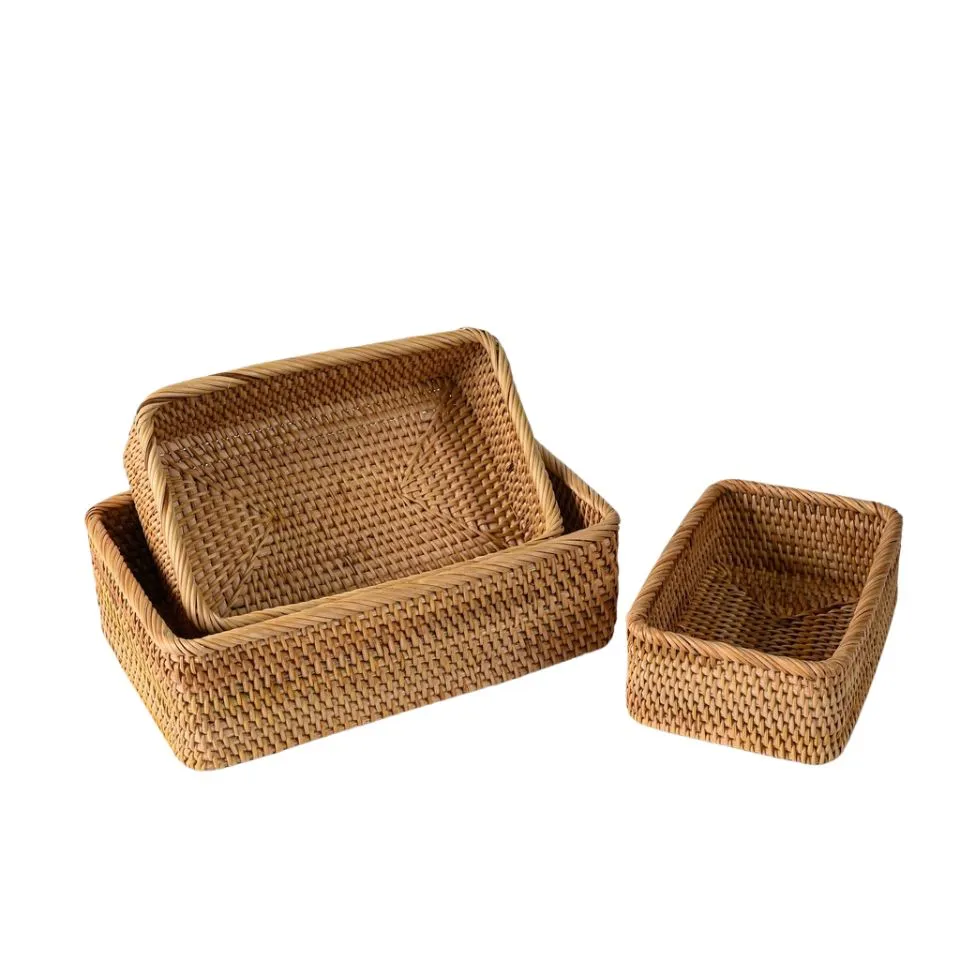 Rattan Small Storage Tray Low Moq