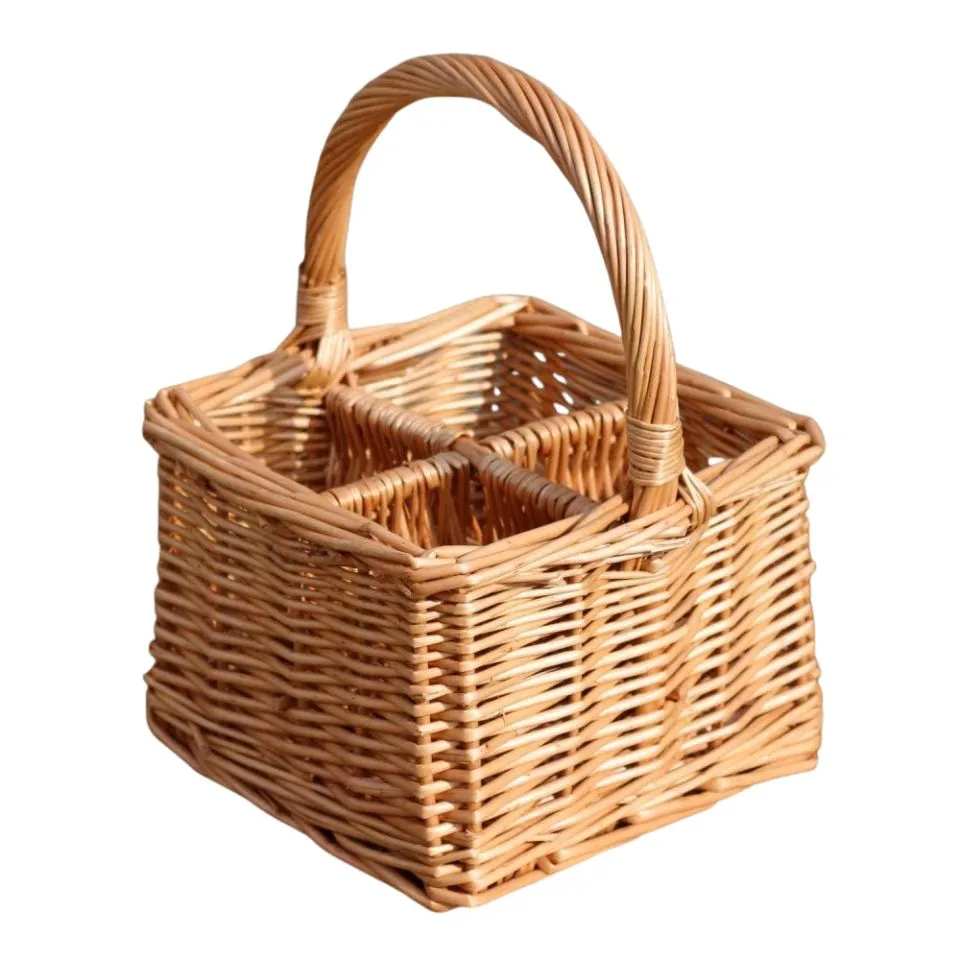 Rattan Square Flatware Caddy Vietnam