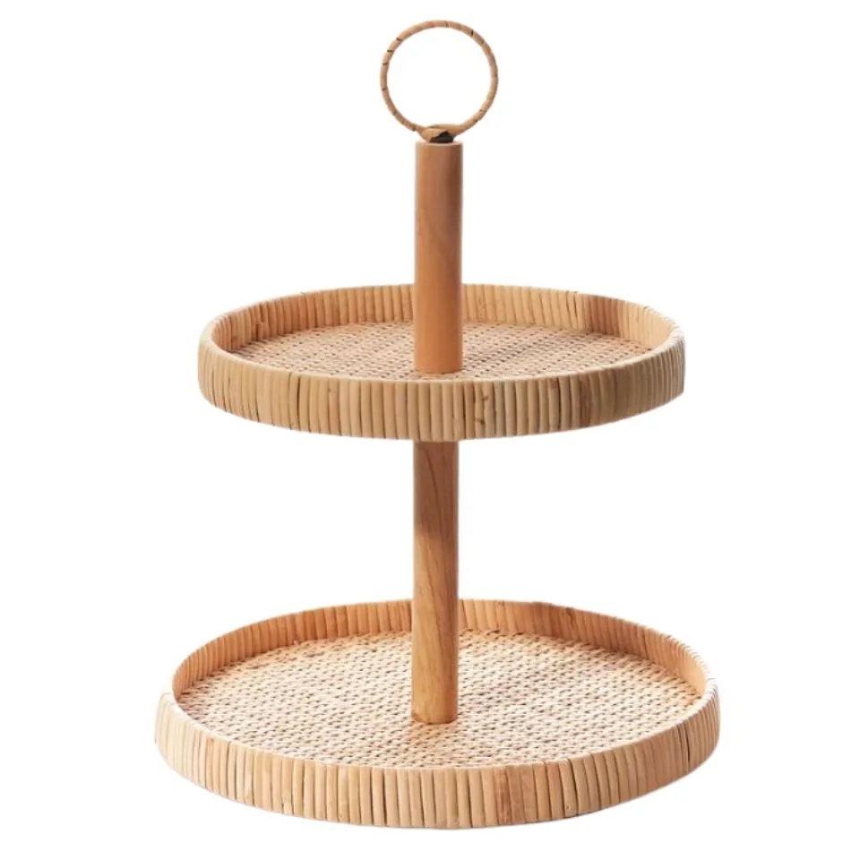 Rattan Tiered Tray OEM