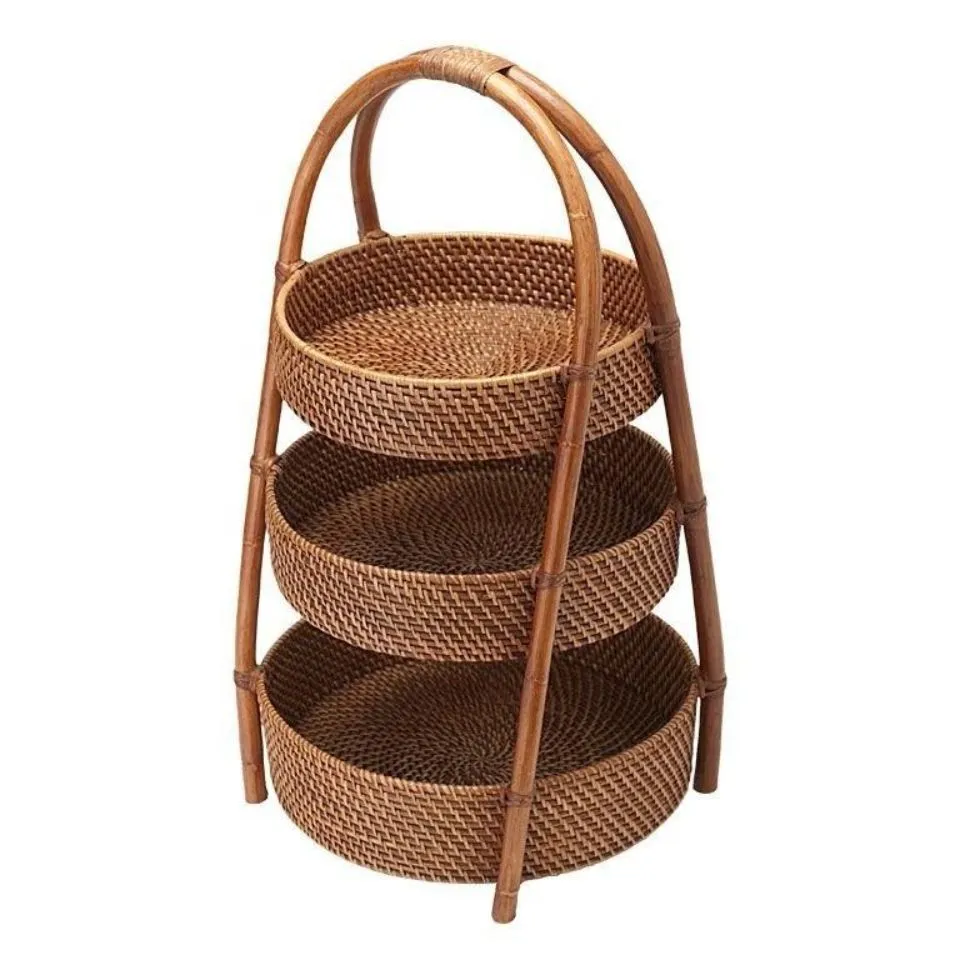 Rattan Tiered Tray Manufacturer