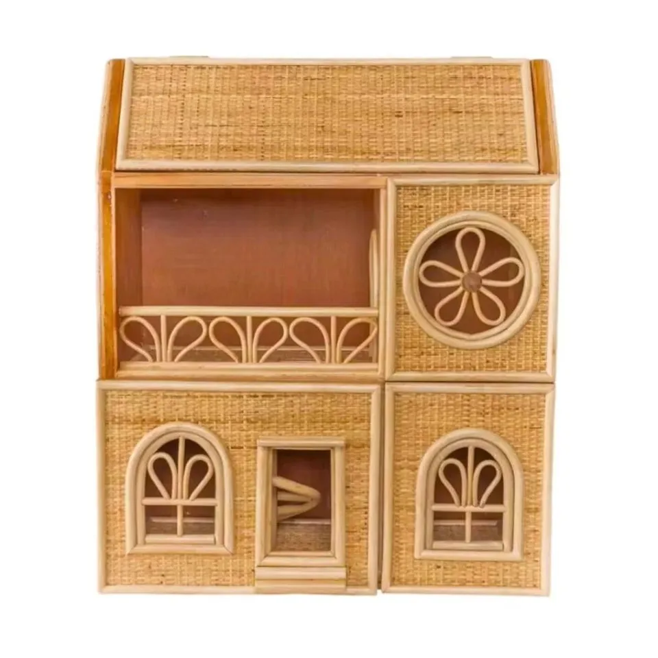 Rattan Toy House Handicraft
