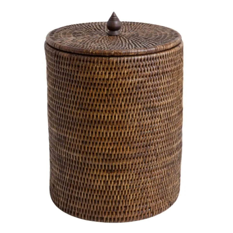 Rattan Trash Basket With Lid Manufacturer